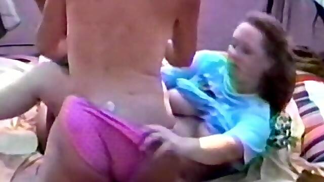 A super beautiful ffm threesome with toys and panties, homemade style.