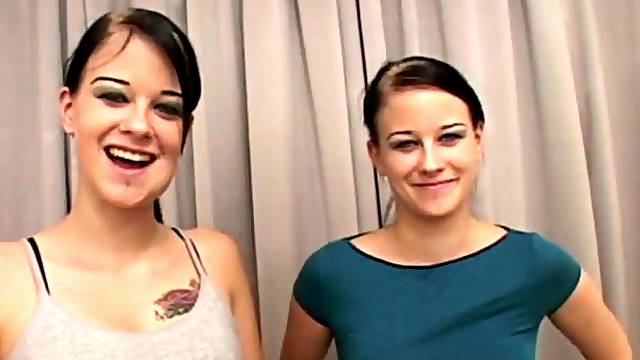 The Milton Twins Hot Sisters Sharing a Cock in POV Threesome