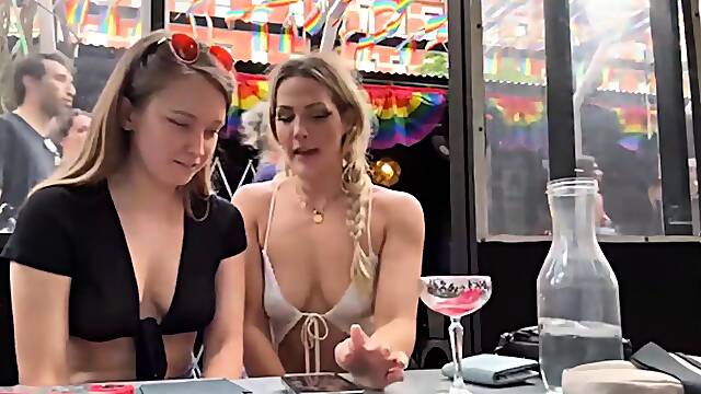 Wife Al Aire Libre, Erotico Publico, Lesbianas Public Real