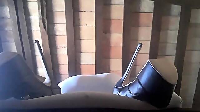 Bound German Amateur Laura On Heels Gets Rough Fucked