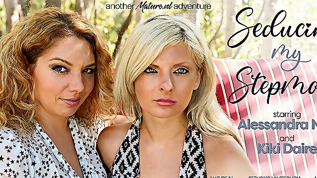 Horny Teen Alessandra Noir Secudes Her Hot Stepmom Kiki Daire