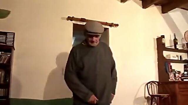 Old man fucks the hell out of a nun