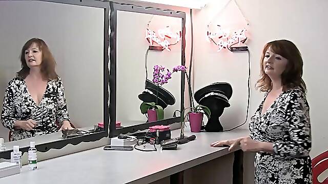 Horny Jack Pounds Mature Actress in Dressing Room