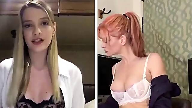 Kenna James and Serene Siren Deepen Their Steamy Office Romance with Intimate Webcam Masturbation
