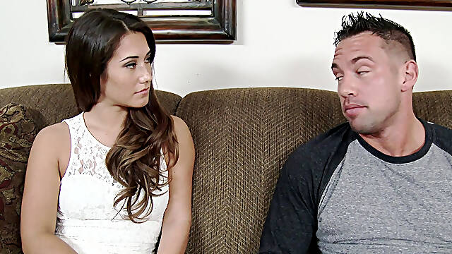 Eva Lovia with a big ass gets fucked and gets cum in her mouth
