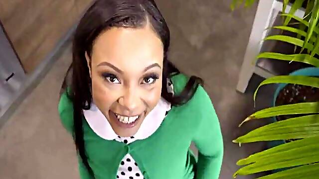 Hot Ebony Teen 18+ Caught Perv Stepbro Peeping On Her As She Changes Her Clothes