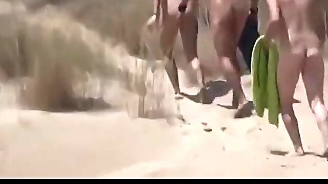 Public sex party at the Nude Beach