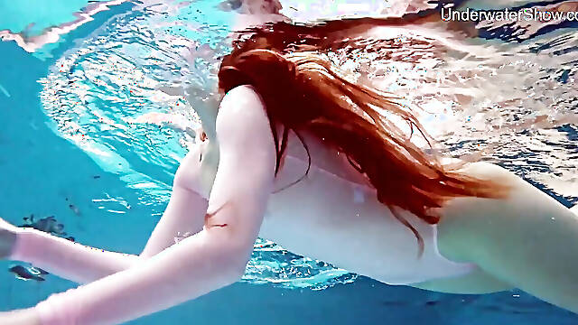 Perfect titties and ass teen swimming naked