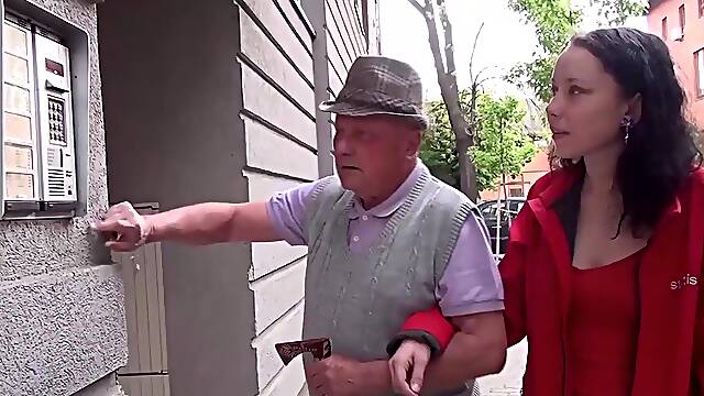 Happy day for grandpa small shaft