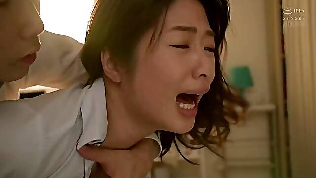 Japanese schoolgirl gets fucked outside the classroom