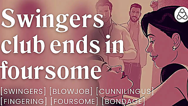 Steamy foursome fun with partner swap