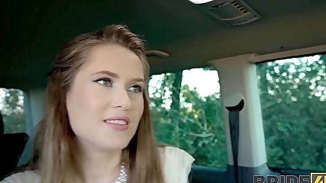 Cheating Bride Shows Off Her Perfect Body and Pussy to Strangers