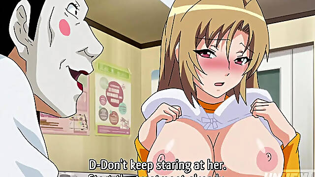 Doctor's Office MILF gets her tits touched in front of her husband