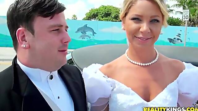 Hubbies sexy gift on the day of the wedding