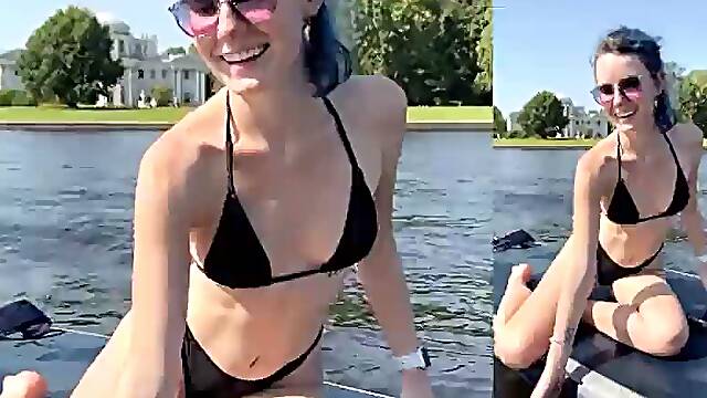 Sunset Romance: Bikini Babe Date on Paddle Boards Leads to Steamy Night of Passion