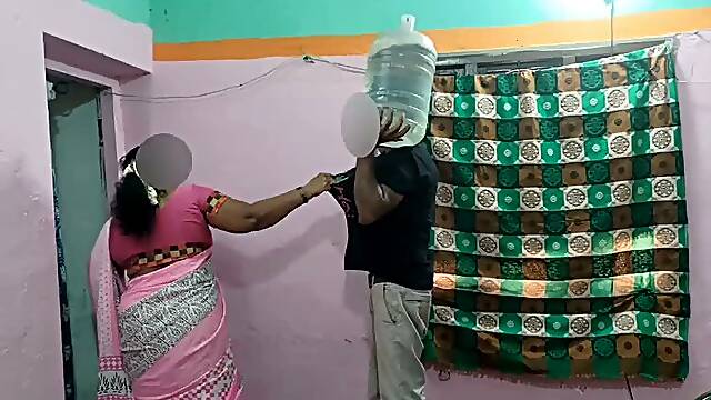 Hot Desi Housewife Traps the Water Delivery Guy for a Wild Anal Creampie