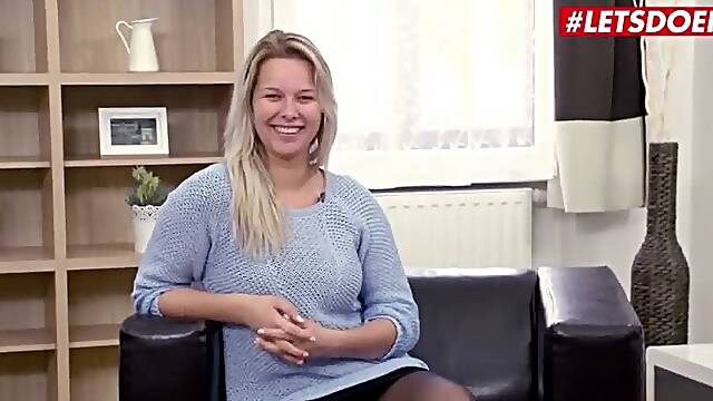HERLIMIT - Nikky Dream - Big Tits Blonde Squirts Hard From Fingering And Hardcore Anal Sex
