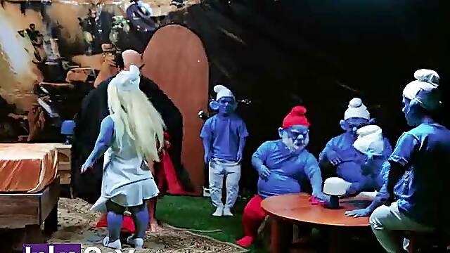 PARODY THE SMURFS - Big-ass dwarf whomph receives Garchamel anal.