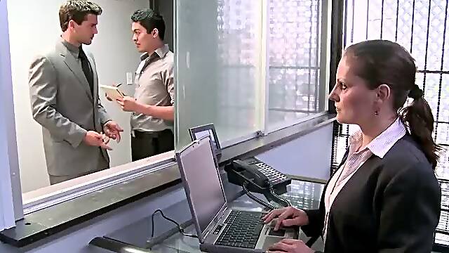 Brazzers - Big Tits at Work - The Man Cums Around scene starring Nikita Von James and Ramon