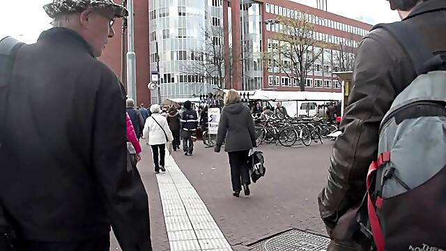 While fucking an Amsterdam hooker he grabs her great ass
