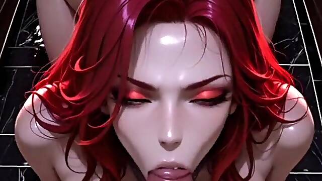 Anime manga - I stick my buttock ally's knob in her room