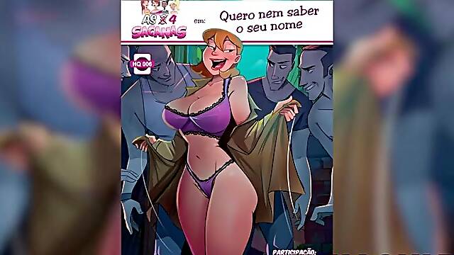 Insatiable Dona Maria: Masturbation in the Shower and Sex with Strangers (Adult Toon Tufos)