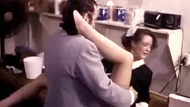 Sexy maid fucked in the hairy pussy