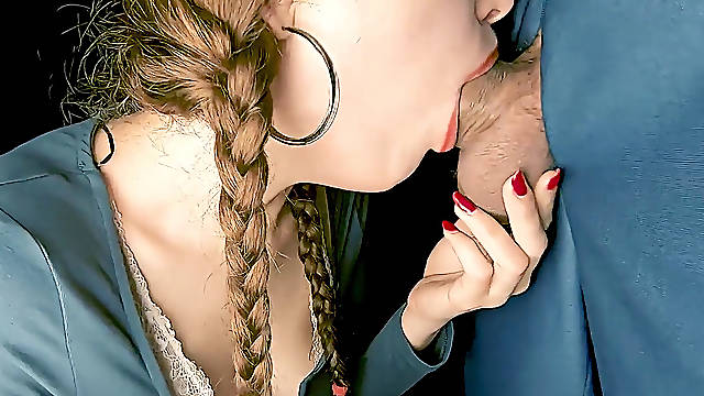 Redhead, cum in mouth