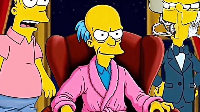 Santa Claus tears up Married Housewife Marge Simpson on Christmas. And more sloppy stories. cartoon