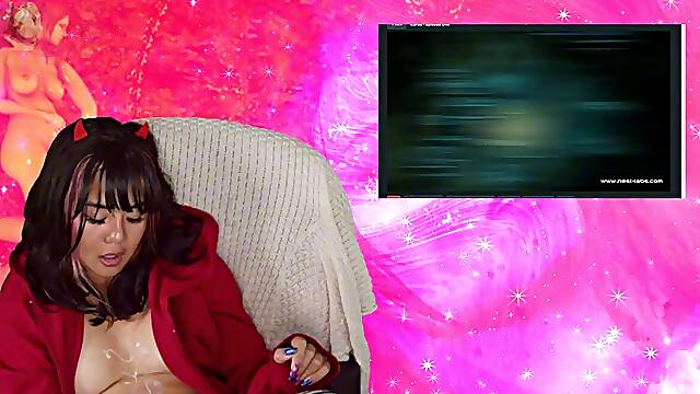 I enjoy ALIEN BREEDING hentai! - ExotiqFox Goonette Gooner woman Solo Masturbation
