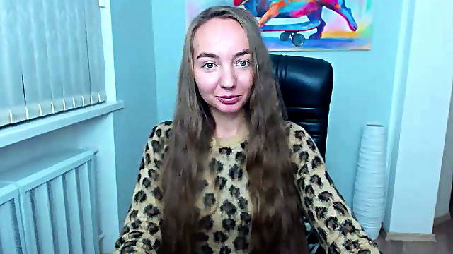 Stunning long hair on a cute blonde