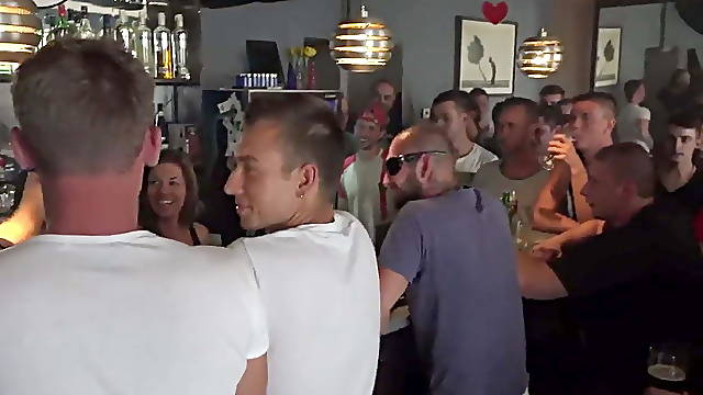 Twins in a bar