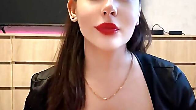 Gentle Blowjob with Red Lipstick