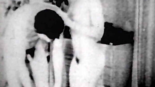 Black and white movie with horny nun