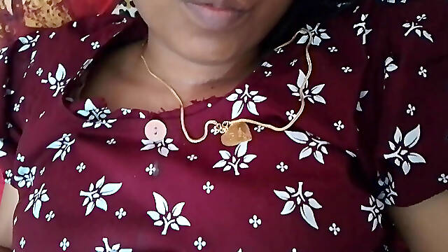 Tamil wife stimulates her husbands penis with her feet at home