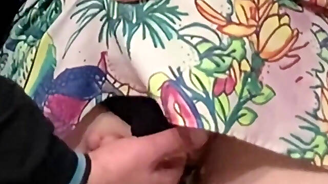 Total Stranger Rubbing Shaved Pussy in Subway