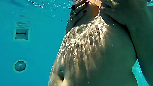 Horny Sluts in the Pool and Wild Group Sex with Facial