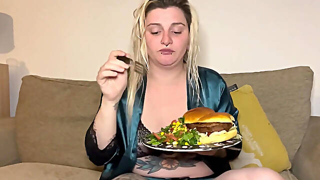 Snob to Slob Messy Eating and Burping Burger Mukbang