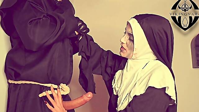 Spooky nun gets a terrifying anal surprise