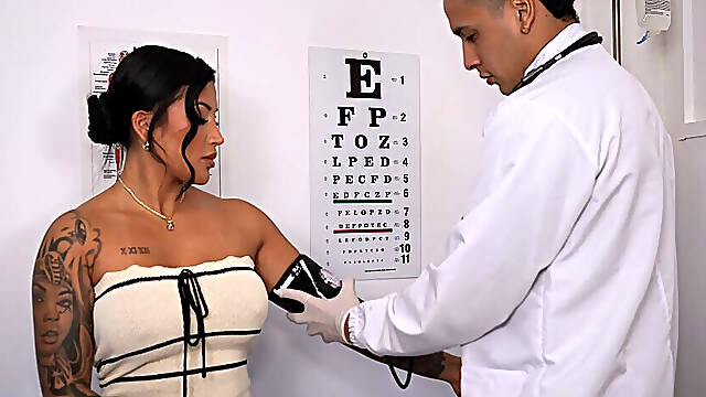 Patient Lets Her Doctor Lubricate Her with His Cock in His Office - Max Betancur & Mariana Martix