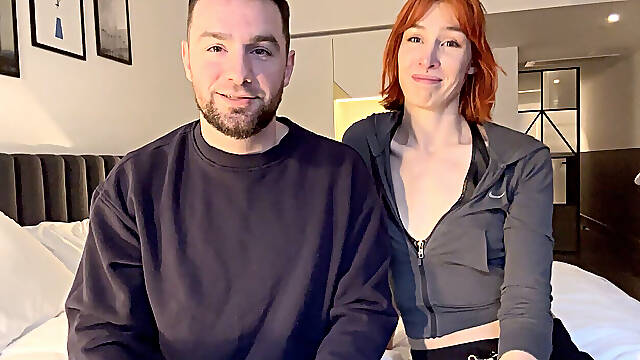 Sex Shop Trip Leads to Tall Skinny Redhead MILF Takes Big White Dick Ass to Mouth