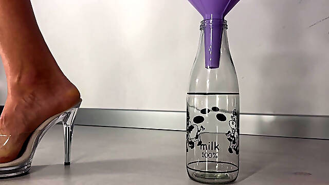 Peeing in a Bottle Through a Funnel