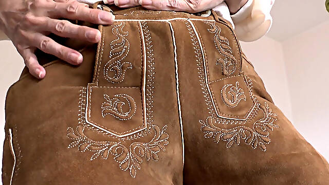 Bavarian Lederhosen: Be My Ass-sniffer and Cum, Lady Victoria Valente