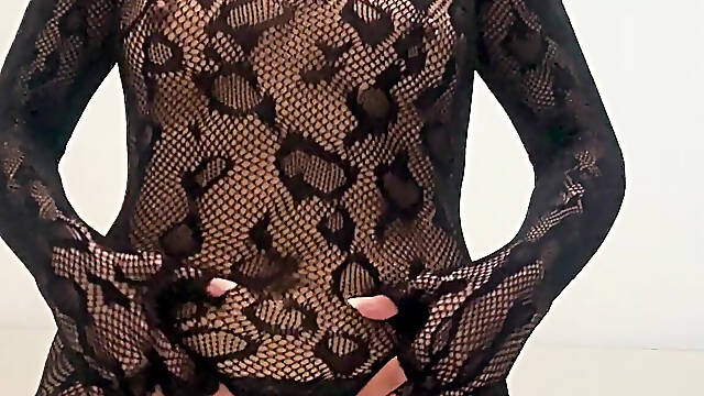 New Bodystockings Excited My Pussy Until I Make a Big Squirt Look at Me Babe