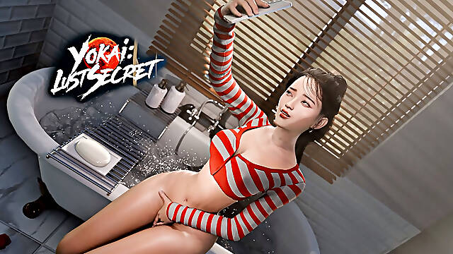 Yokai: Lust Secret Gameplay Part 1 - Airi Caught Fingering Herself in the Bathroom
