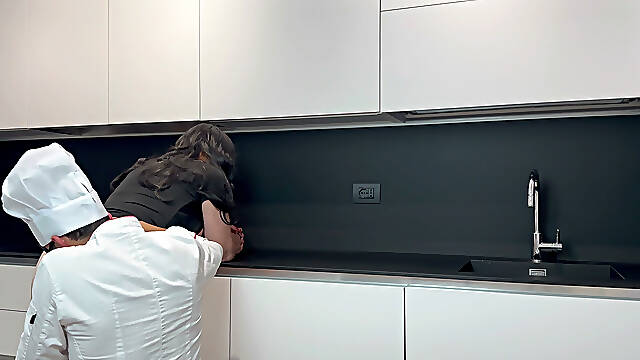 Pornchef S02e07 - Crystal Red in Black - Kitchen Play