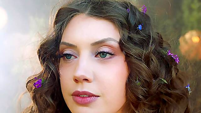 Elena Koshka's lusty lips devour Isiah Maxwell as they switch to wild doggy